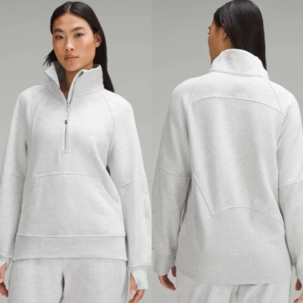NWT Lululemon Athletica Scuba Oversized Funnel-Neck Half Zip Hip Length XL/XXL
